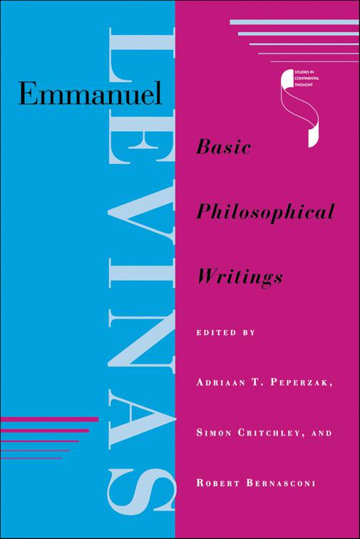 Emmanuel Levinas, Studies in Continental Thought
