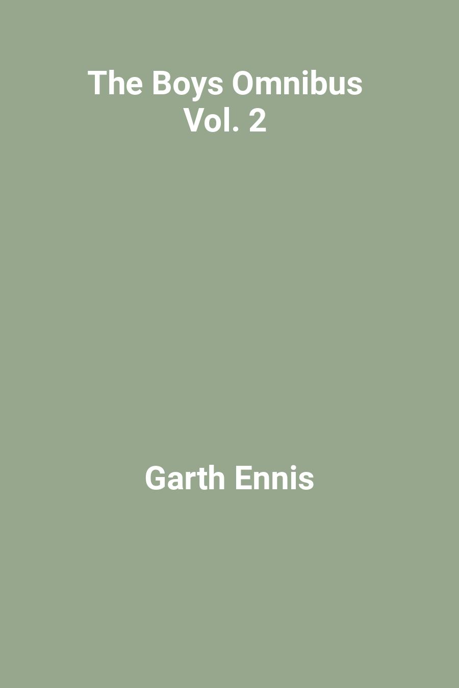 The Boys Omnibus Vol. 2