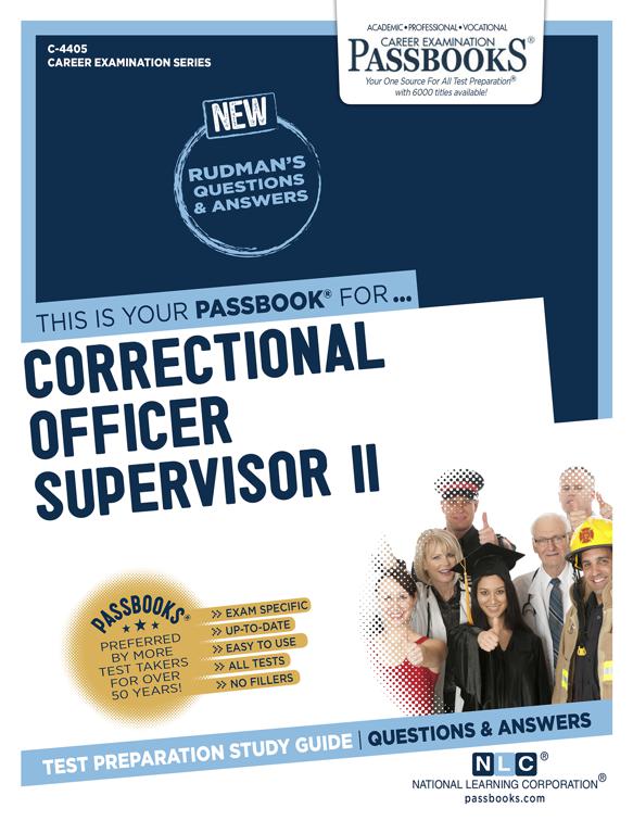 Correctional Officer Supervisor II, Career Examination Series