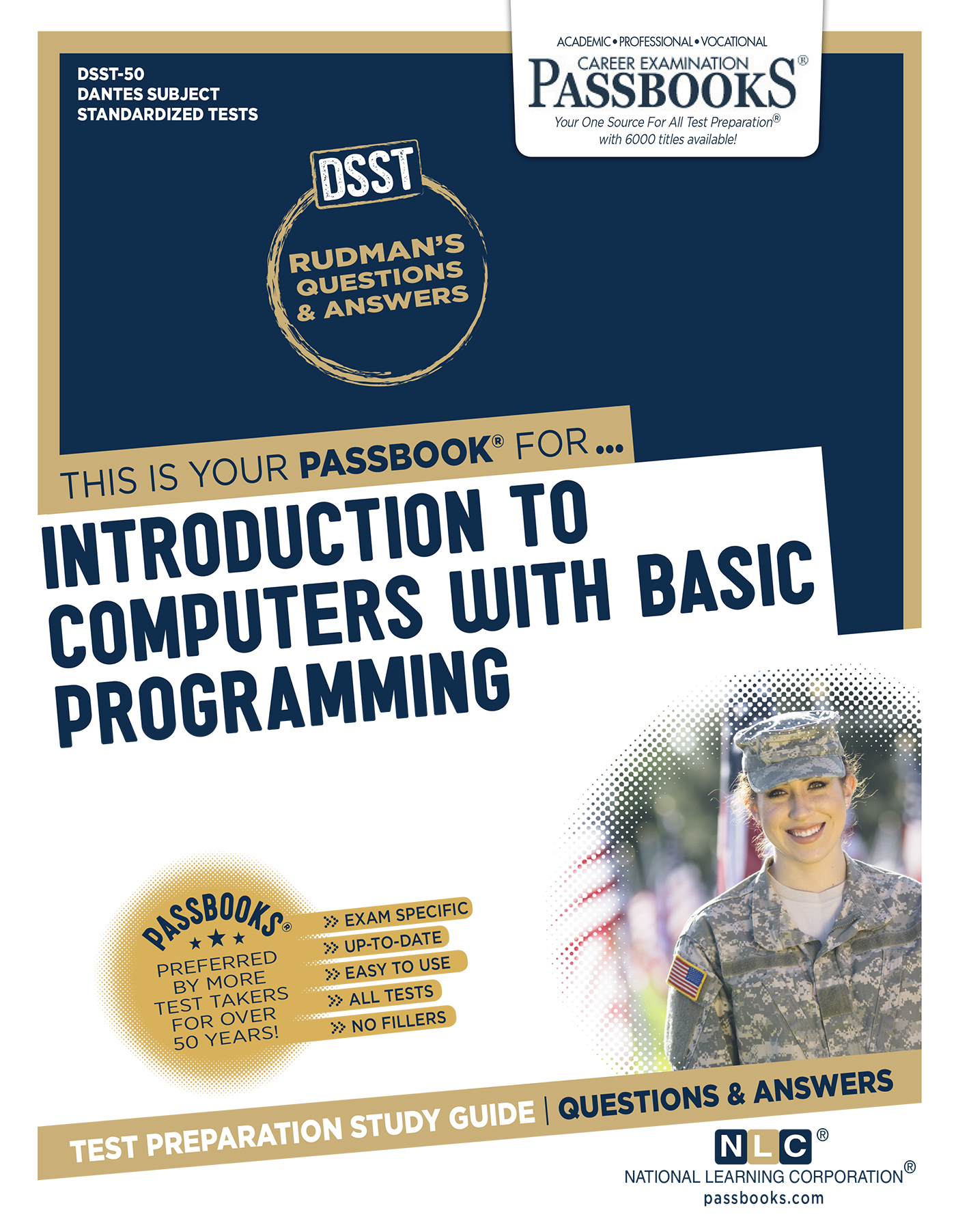 This image is the cover for the book INTRODUCTION TO COMPUTERS, DANTES Subject Standardized Tests (DSST)