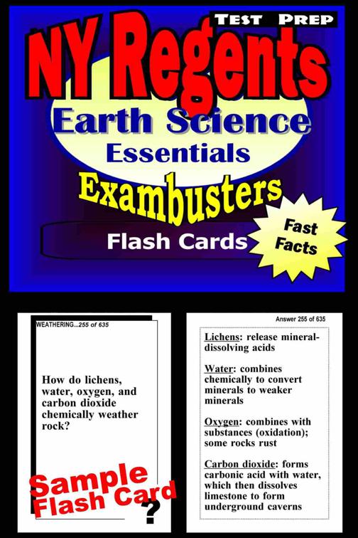 NY Regents Earth Science Test Prep Review--Exambusters Flashcards, Exambusters Regents