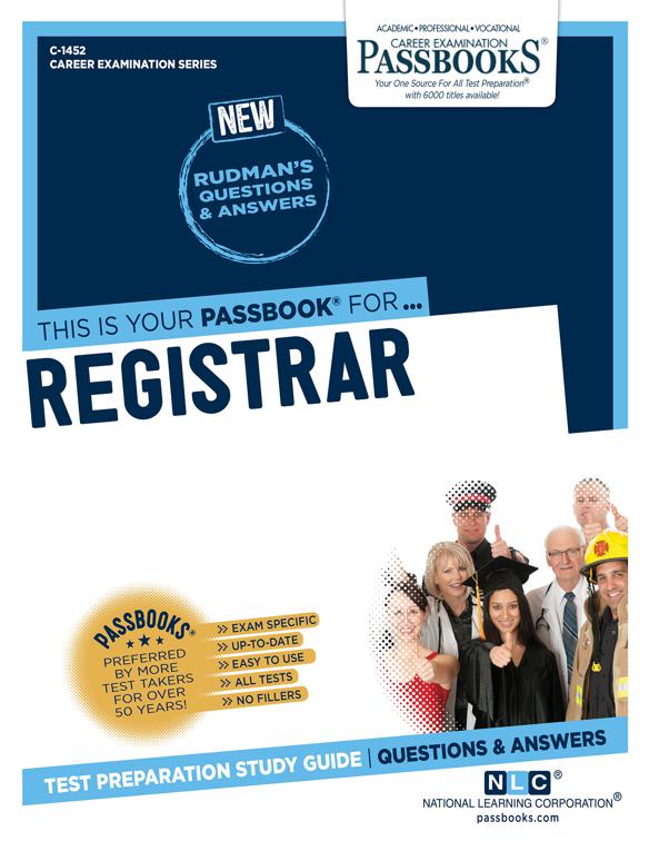 Registrar, Career Examination Series