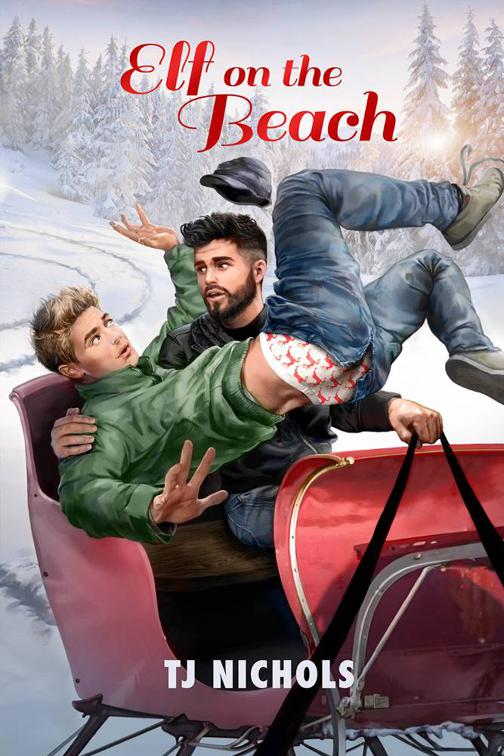 This image is the cover for the book Elf on the Beach, 2015 Advent Calendar - Sleigh Ride