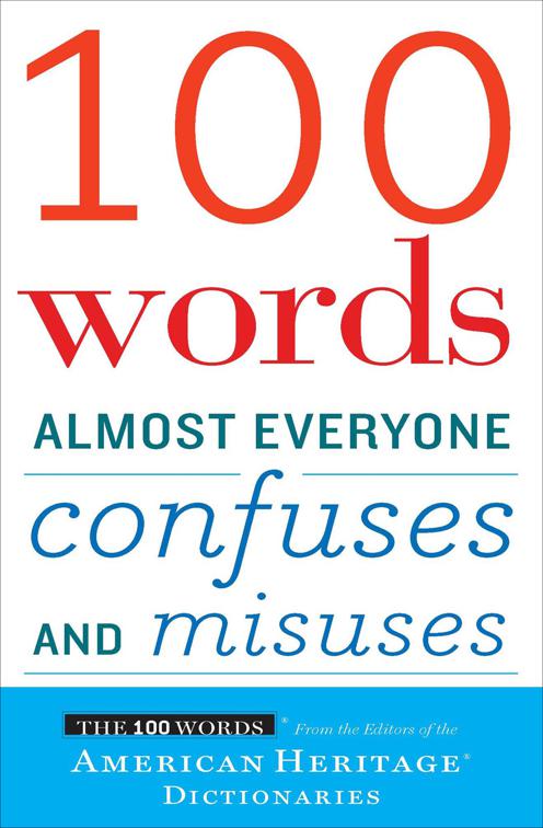 100 Words Almost Everyone Confuses and Misuses, 100 Words