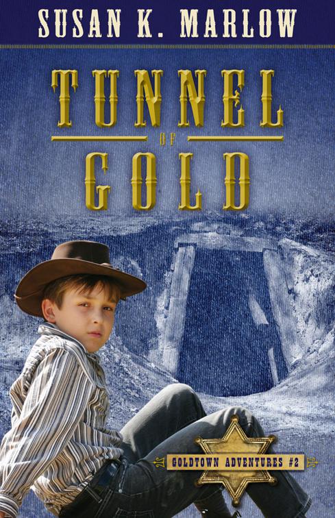 This image is the cover for the book Tunnel of Gold, Goldtown Adventures