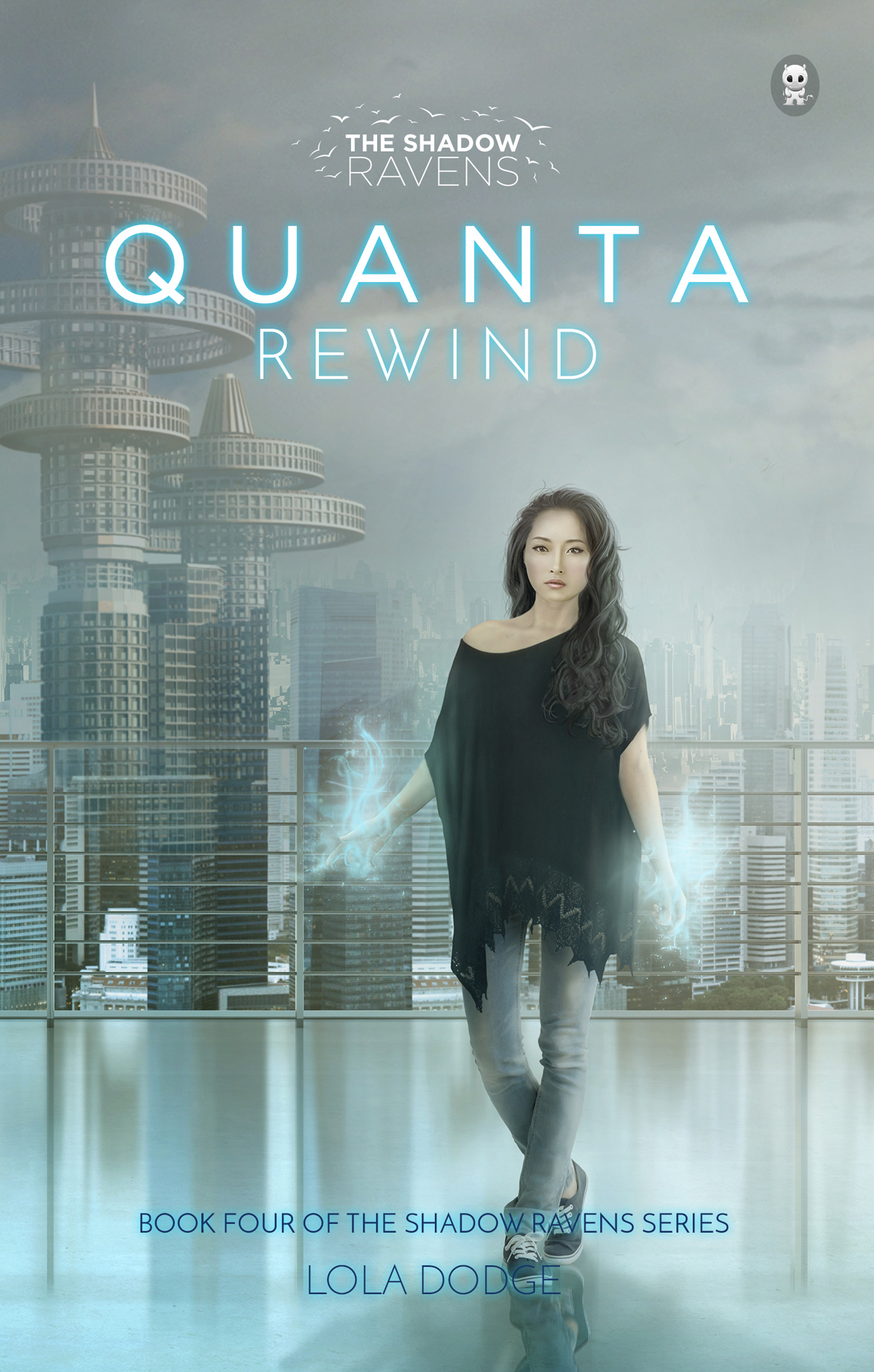This image is the cover for the book Quanta Rewind, The Shadow Ravens