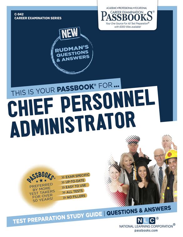 Chief Personnel Administrator, Career Examination Series