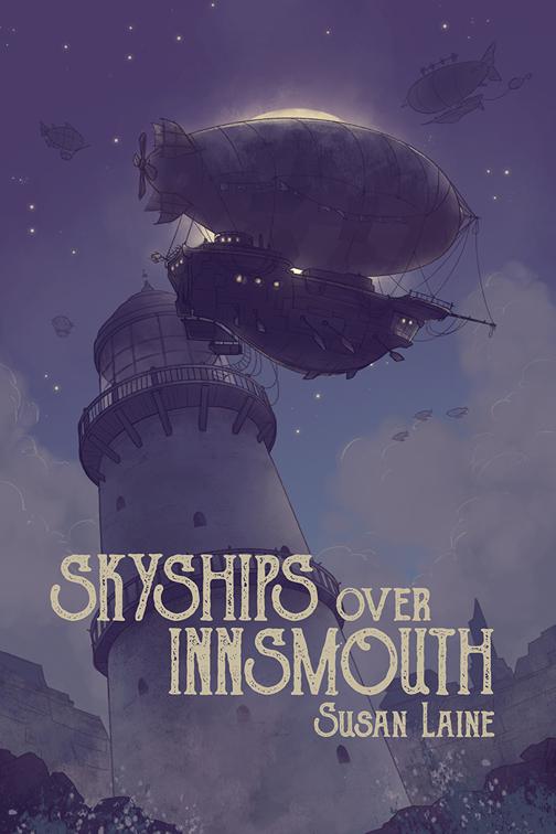 This image is the cover for the book Skyships Over Innsmouth