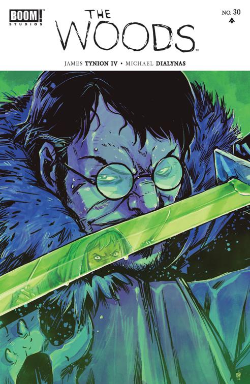 This image is the cover for the book The Woods #30, The Woods
