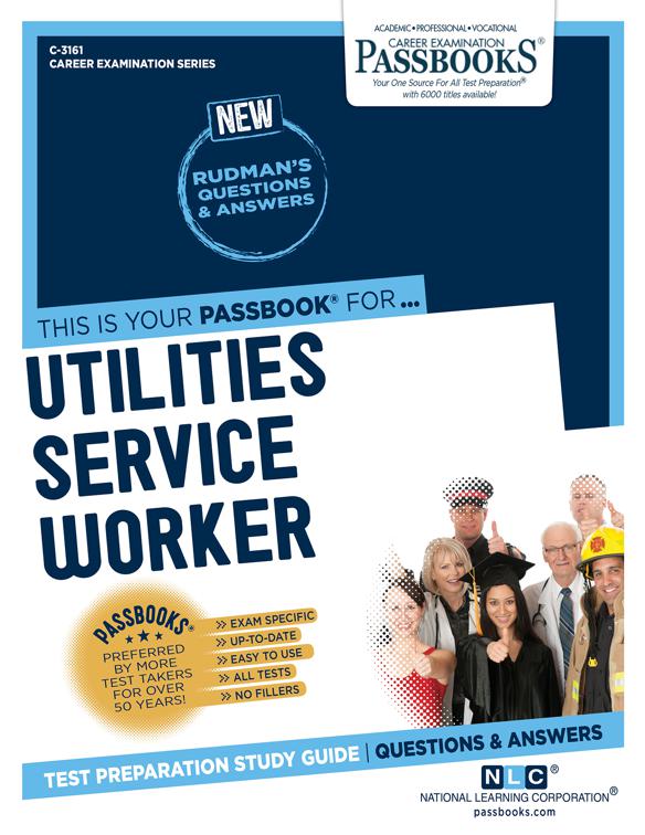 This image is the cover for the book Utilities Service Worker, Career Examination Series