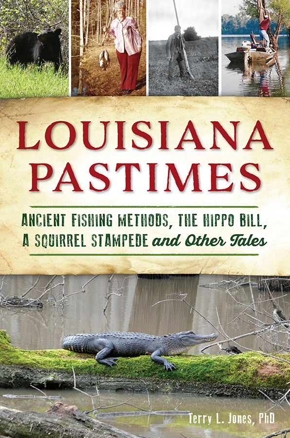 This image is the cover for the book Louisiana Pastimes