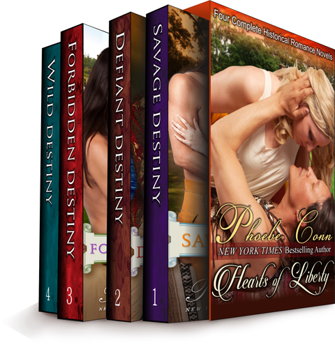 The Hearts of Liberty (Four Complete Historical Romance Novels in One), The Hearts of Liberty Series