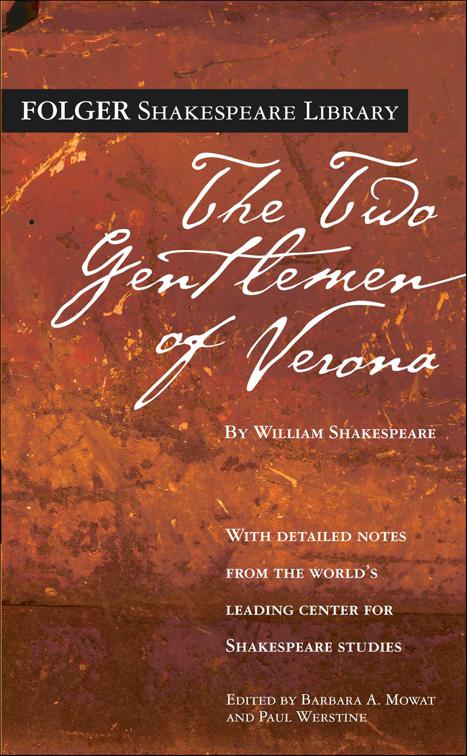 Two Gentlemen of Verona, Folger Shakespeare Library