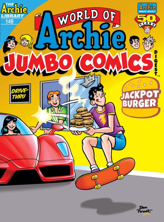 This image is the cover for the book World of Archie Double Digest #149, World of Archie Digest