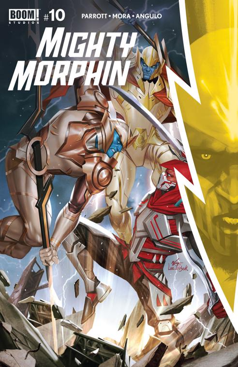 This image is the cover for the book Mighty Morphin #10, Mighty Morphin