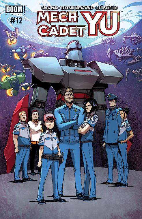 This image is the cover for the book Mech Cadet Yu #12, Mech Cadet Yu