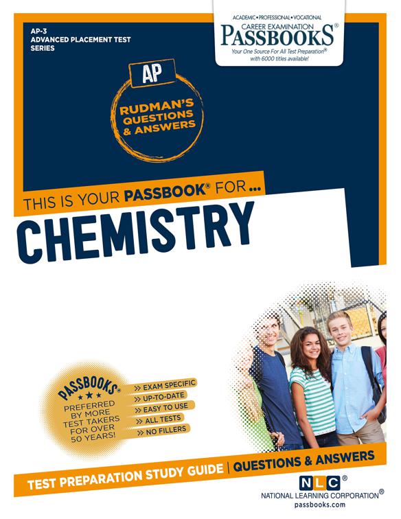 This image is the cover for the book CHEMISTRY, Advanced Placement Test Series (AP)