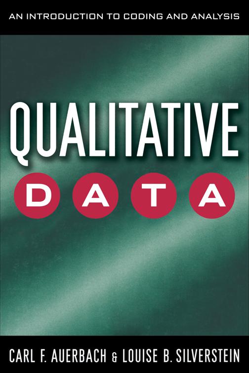 Qualitative Data, Qualitative Studies in Psychology