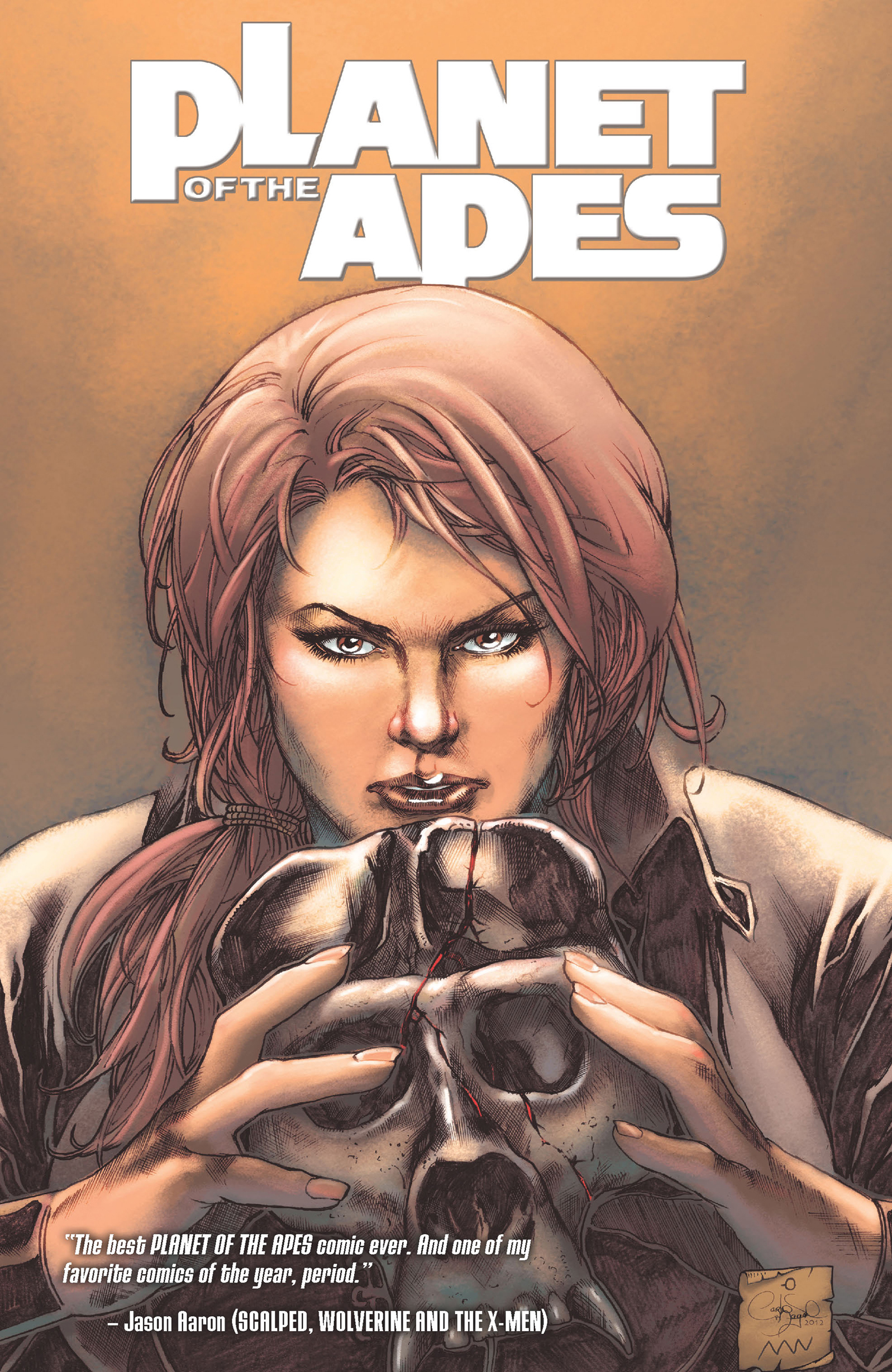 This image is the cover for the book Planet of the Apes Vol. 4, Planet of the Apes