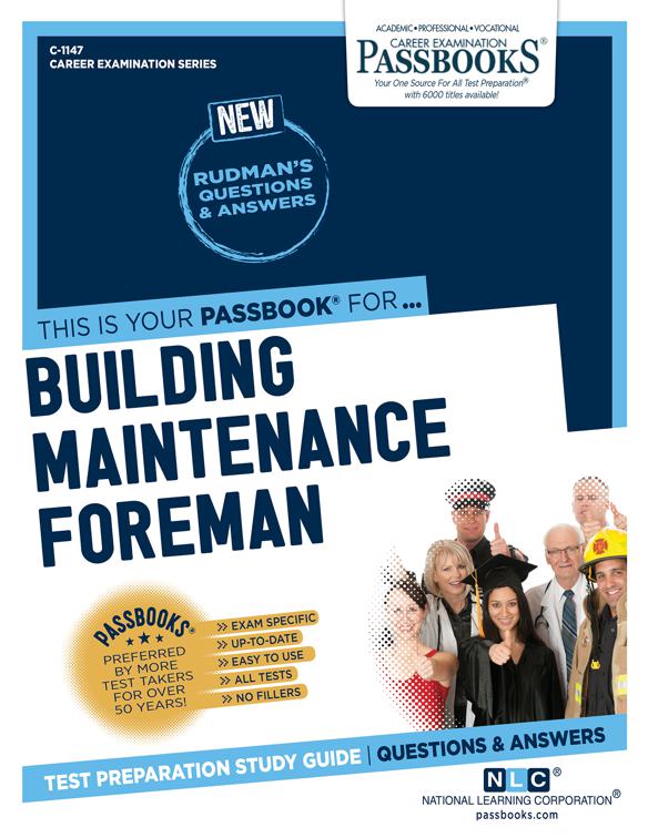 Building Maintenance Foreman, Career Examination Series