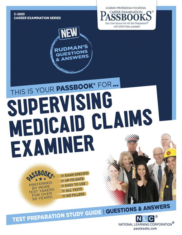 Supervising Medicaid Claims Examiner, Career Examination Series