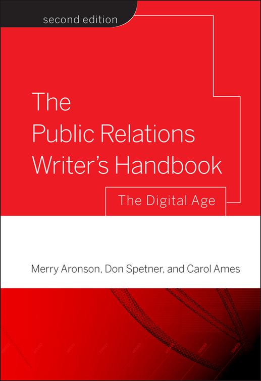 Public Relations Writer&#x27;s Handbook