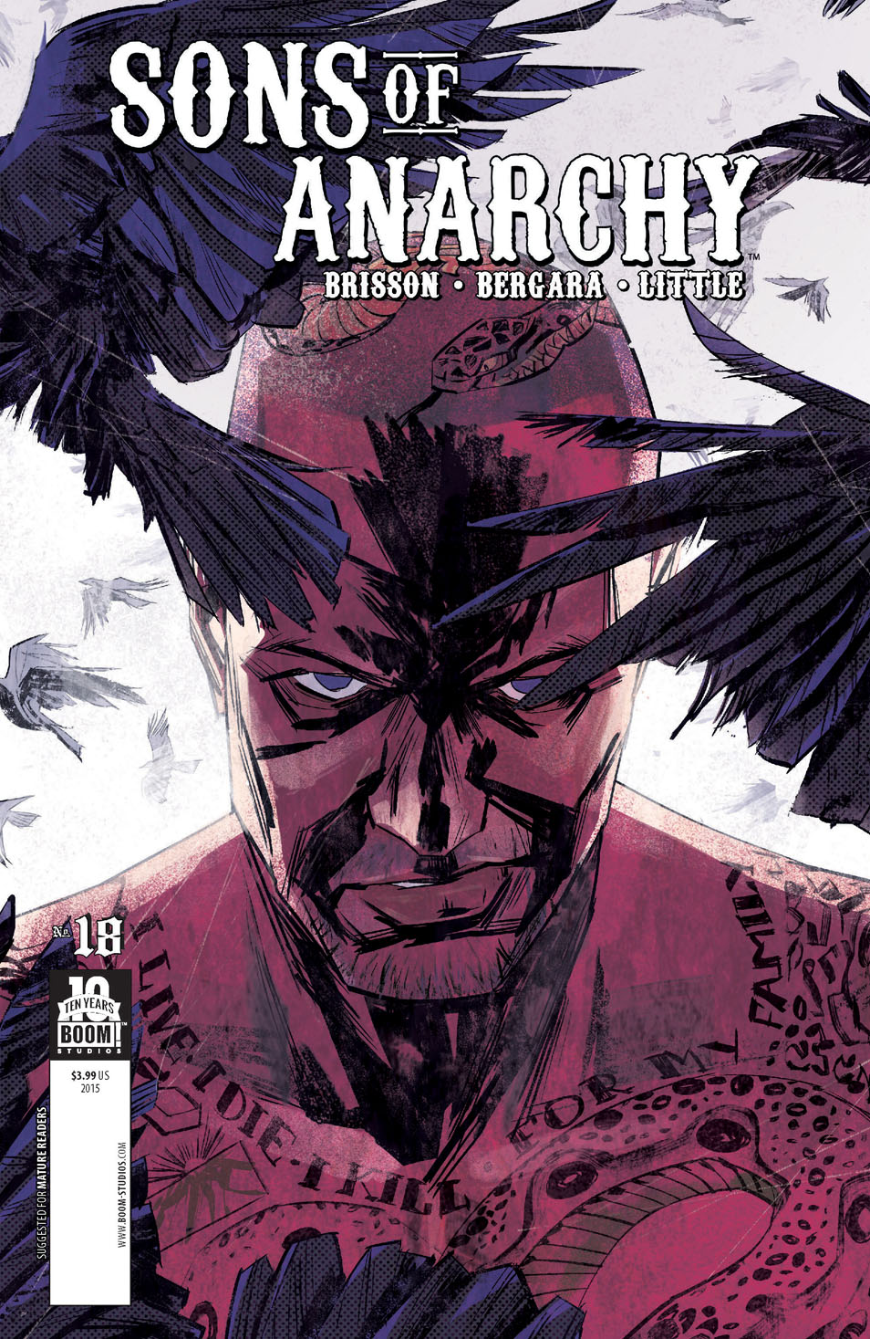 This image is the cover for the book Sons of Anarchy #18, Sons of Anarchy