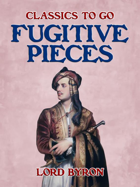 Fugitive Pieces, Classics To Go