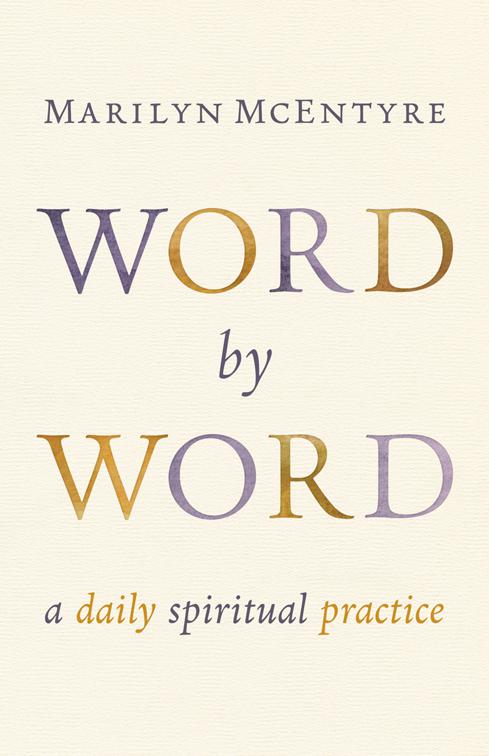 This image is the cover for the book Word by Word