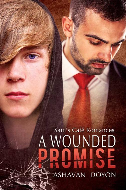 This image is the cover for the book A Wounded Promise, Sam's Café Romances