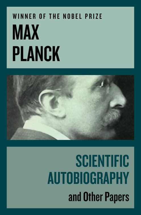 This image is the cover for the book Scientific Autobiography