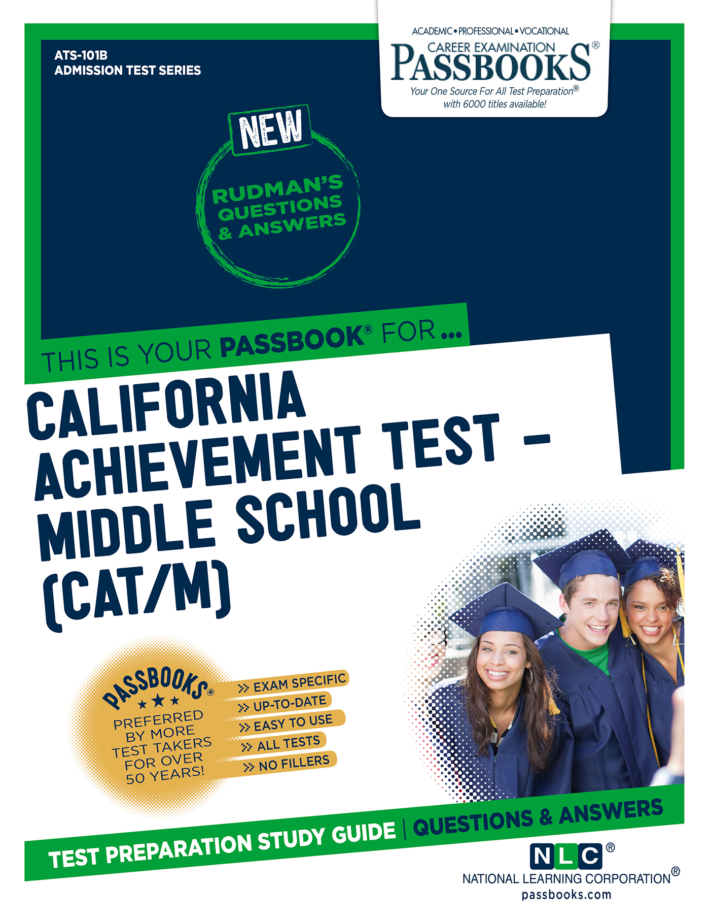 CALIFORNIA ACHIEVEMENT TEST – MIDDLE SCHOOL (CAT/M), Admission Test Series