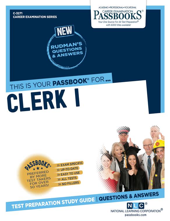 Clerk I, Career Examination Series