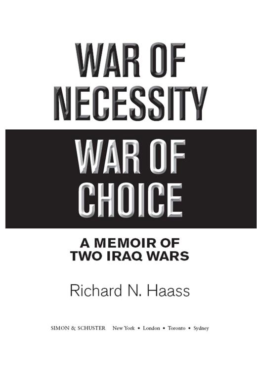 War of Necessity, War of Choice
