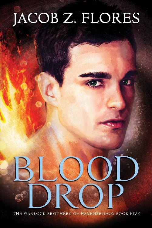 This image is the cover for the book Blood Drop, The Warlock Brothers of Havenbridge