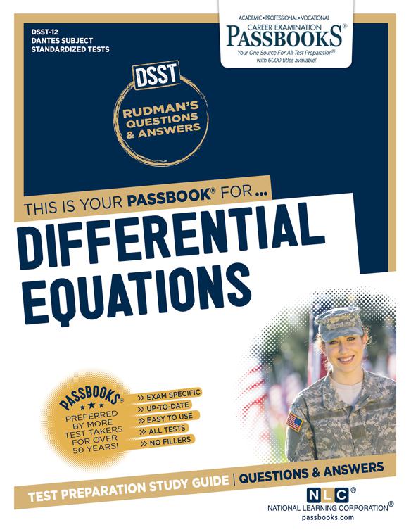 DIFFERENTIAL EQUATIONS, DANTES Subject Standardized Tests (DSST)