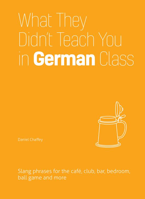 What They Didn&#x27;t Teach You in German Class, Dirty Everyday Slang