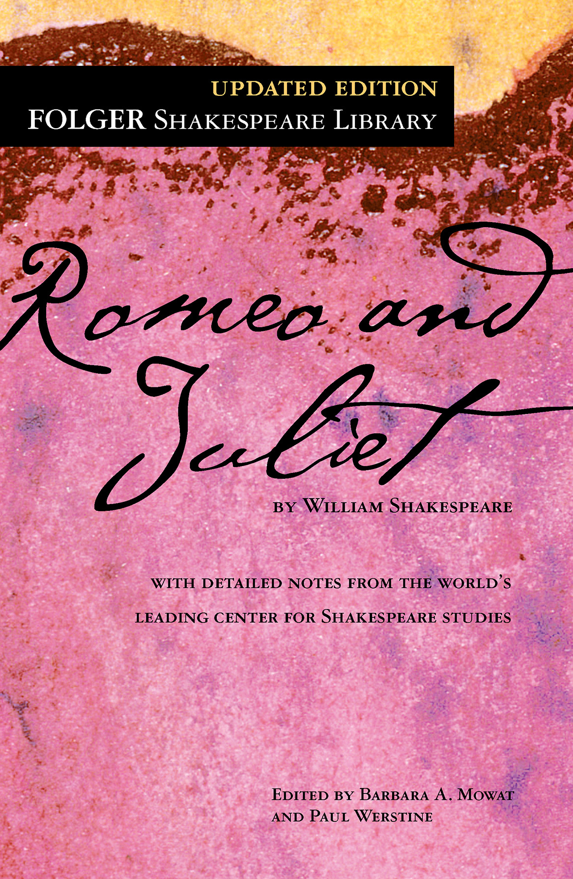 This image is the cover for the book Romeo and Juliet, Folger Shakespeare Library