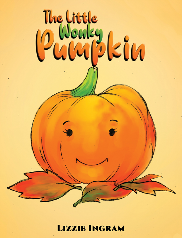 This image is the cover for the book The Little Wonky Pumpkin