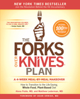 This image is the cover for the book Forks Over Knives Family