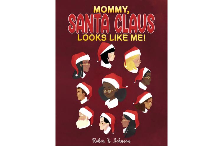 This image is the cover for the book Mommy, Santa Claus Looks Like Me!