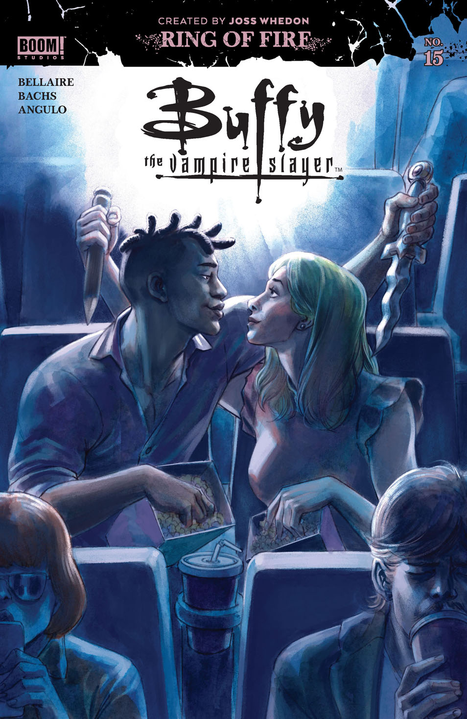 This image is the cover for the book Buffy the Vampire Slayer #15, Buffy the Vampire Slayer