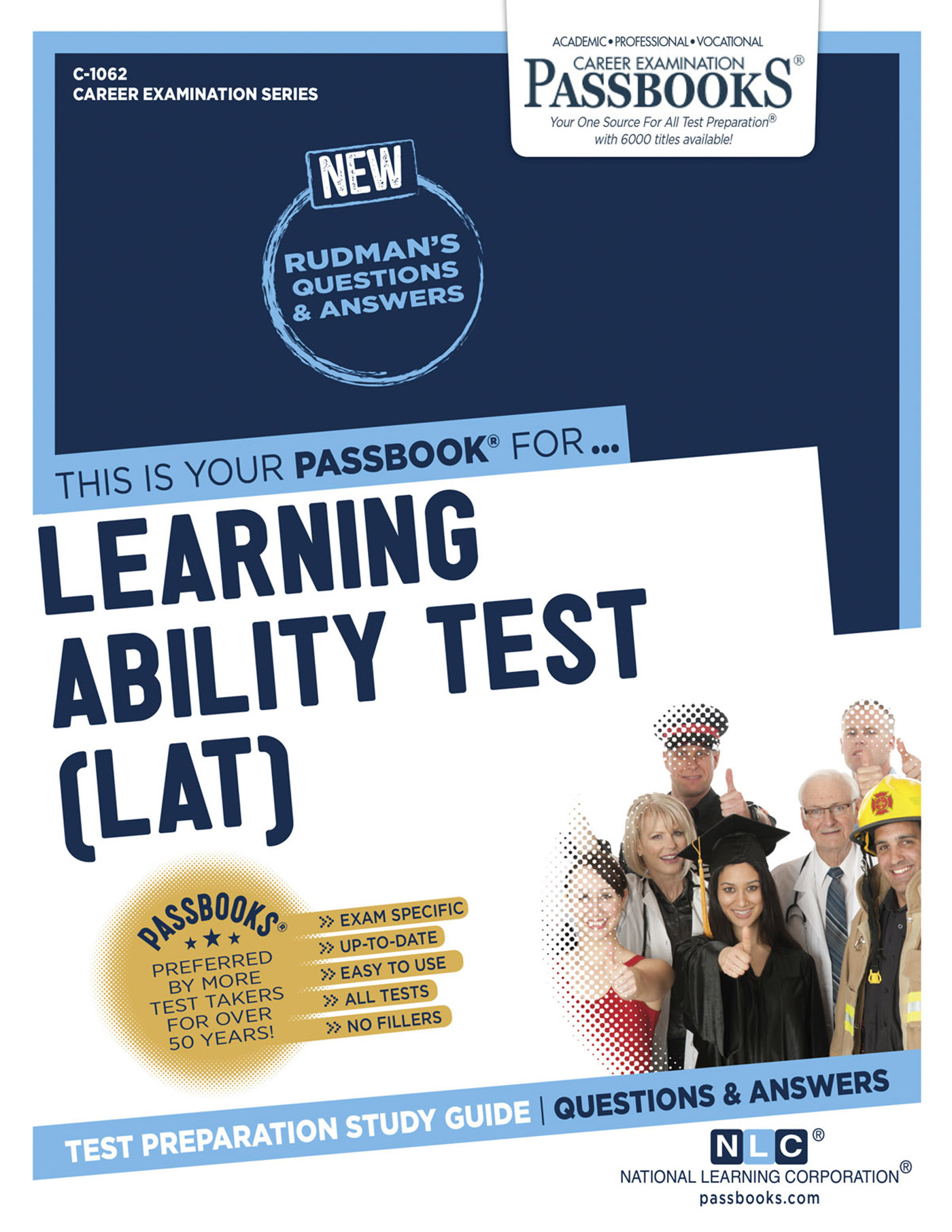 This image is the cover for the book Learning Ability Test (LAT), Career Examination Series