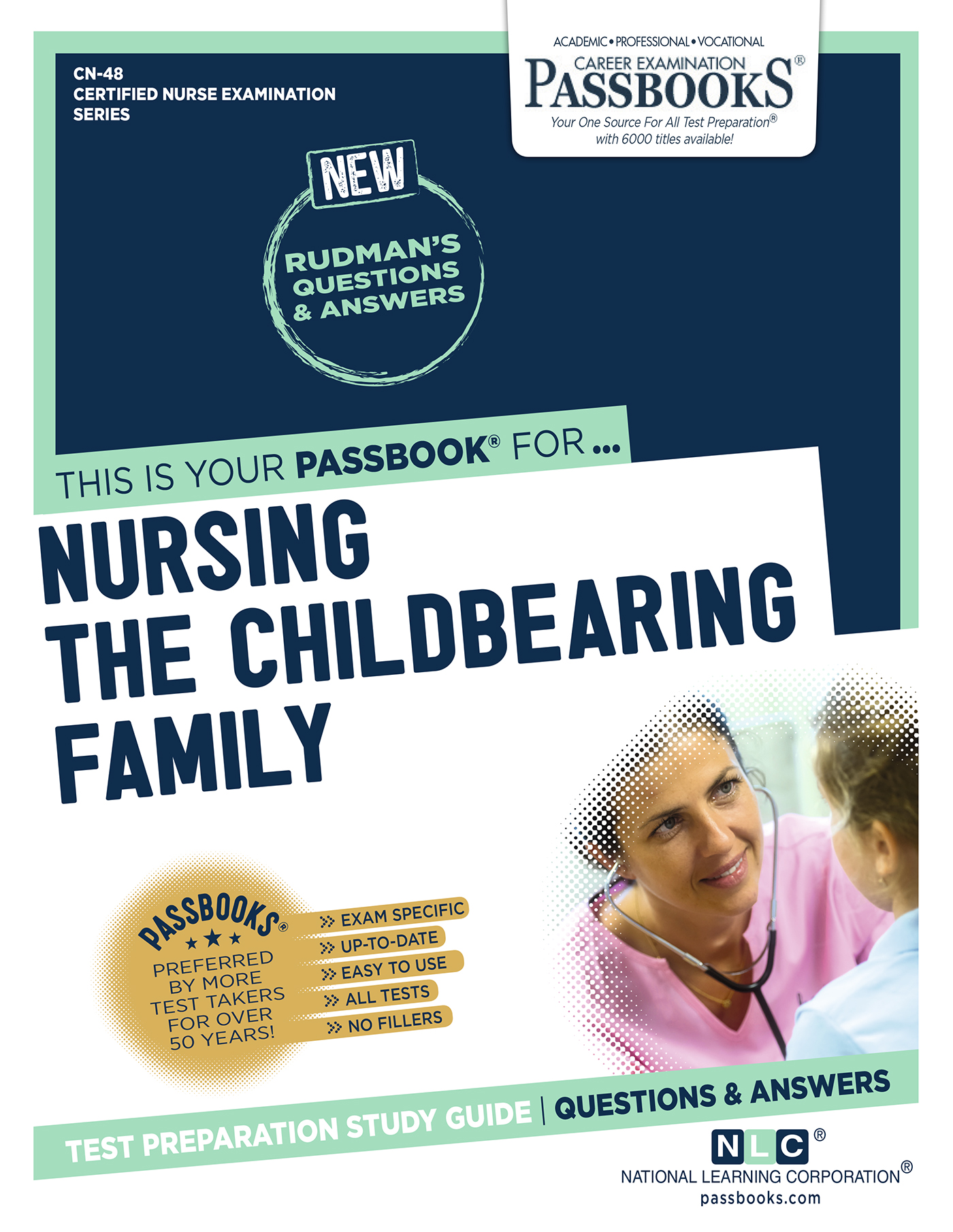 This image is the cover for the book NURSING THE CHILDBEARING FAMILY, Certified Nurse Examination Series