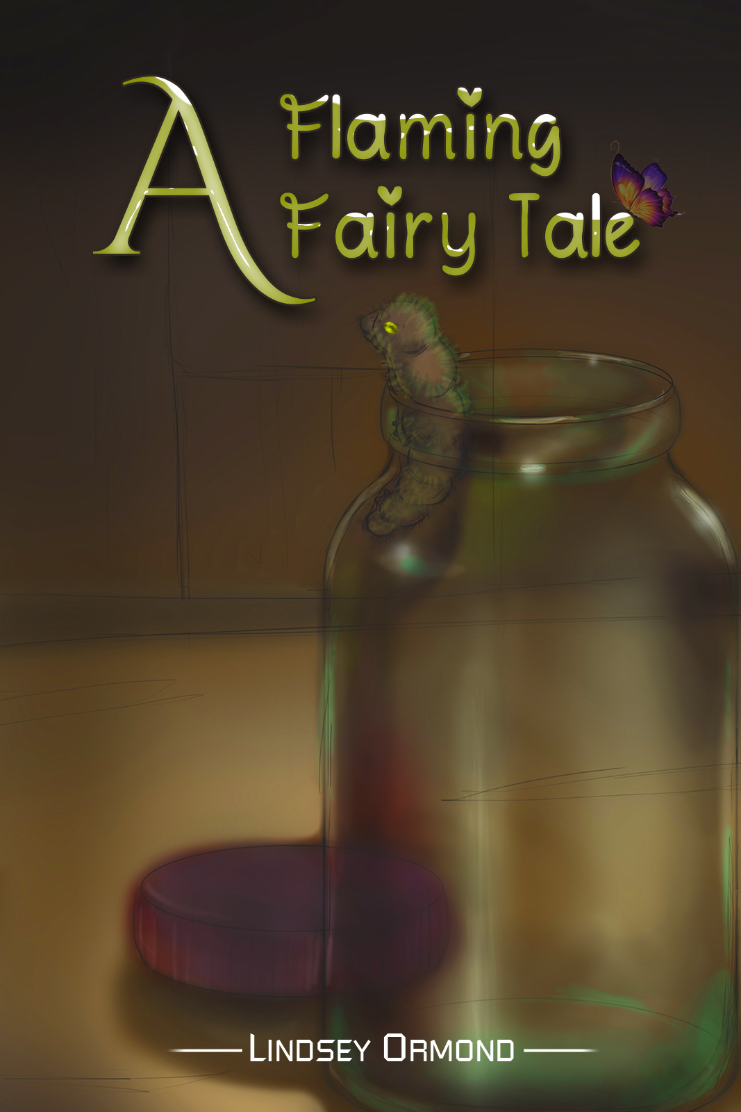 This image is the cover for the book A Flaming Fairy Tale