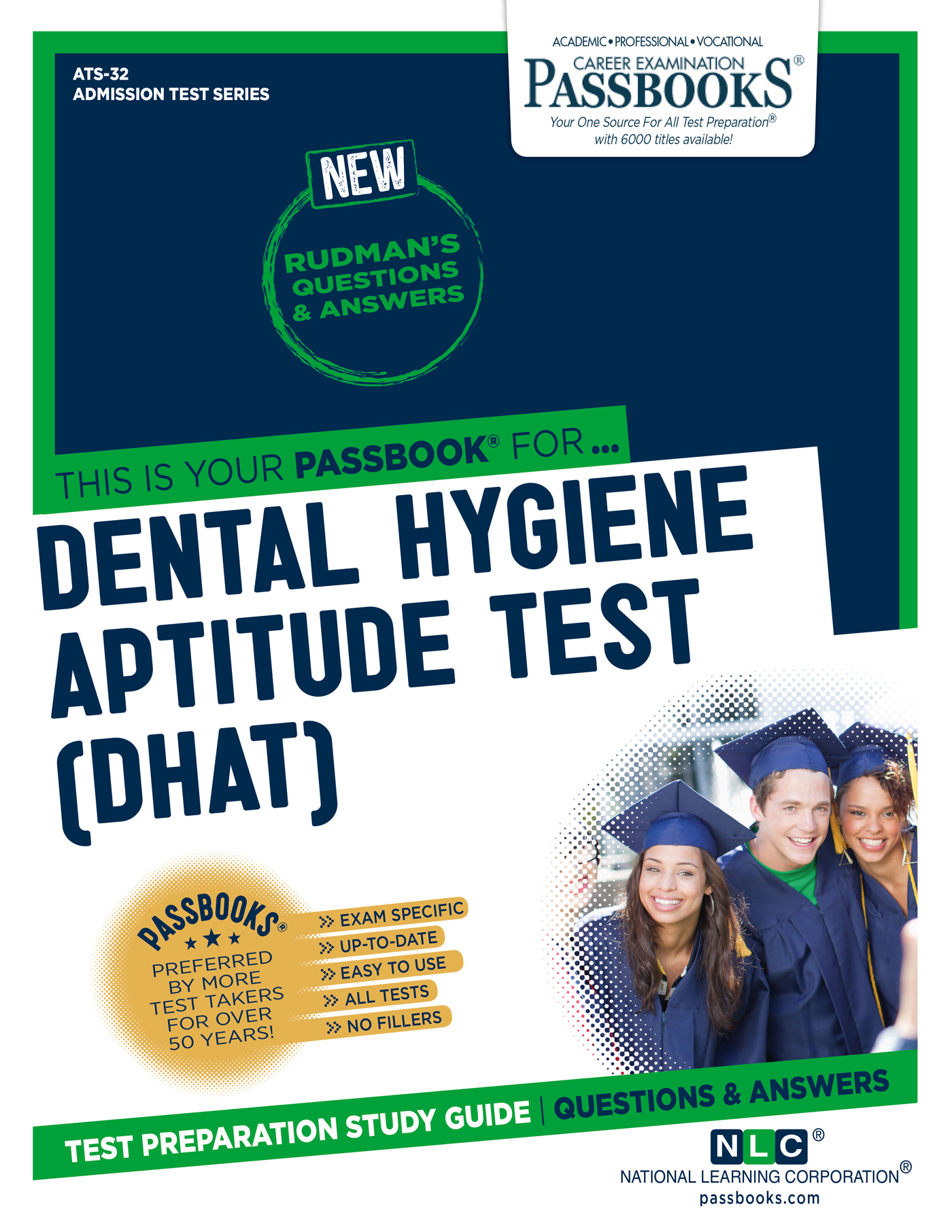 This image is the cover for the book DENTAL HYGIENE APTITUDE TEST (DHAT), Admission Test Series