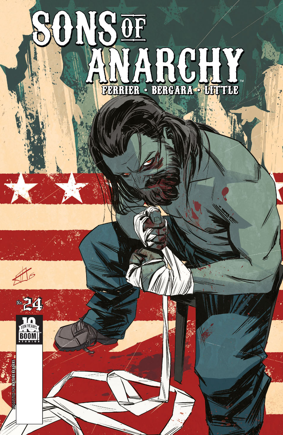 This image is the cover for the book Sons of Anarchy #24, Sons of Anarchy