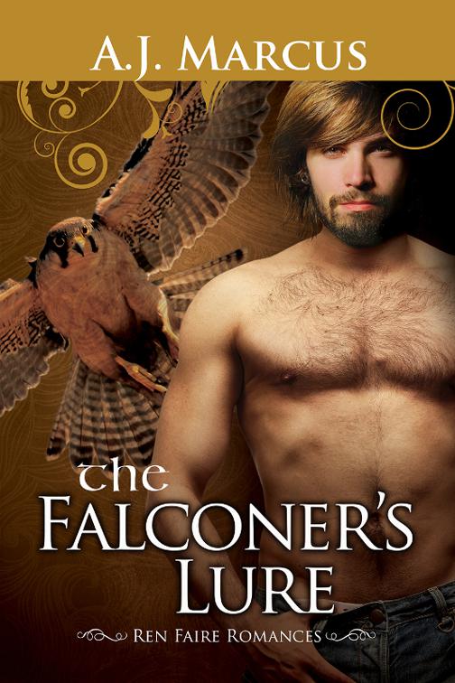 This image is the cover for the book The Falconer's Lure, Ren Faire Romances