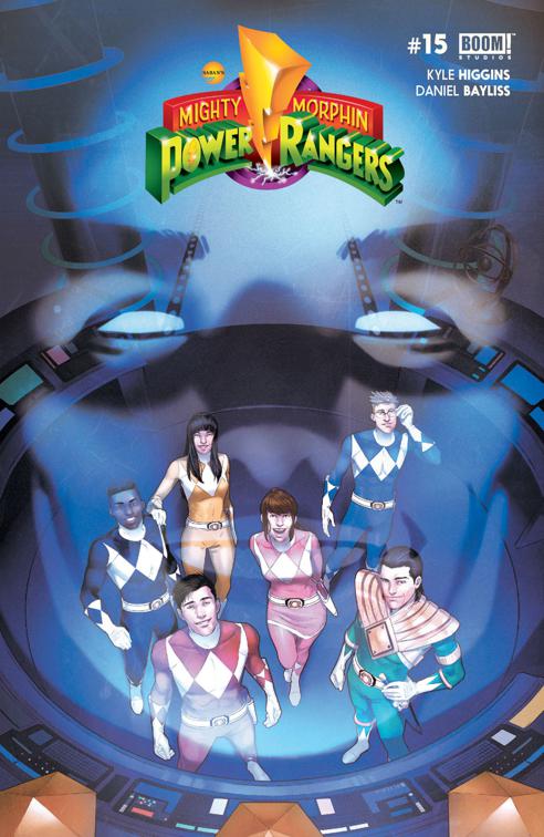 This image is the cover for the book Mighty Morphin Power Rangers #15, Mighty Morphin Power Rangers
