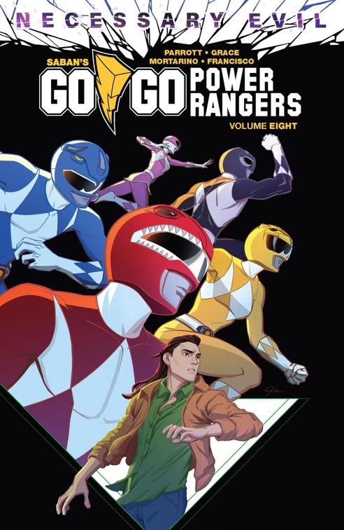 This image is the cover for the book Saban's Go Go Power Rangers Vol. 8, Saban's Go Go Power Rangers